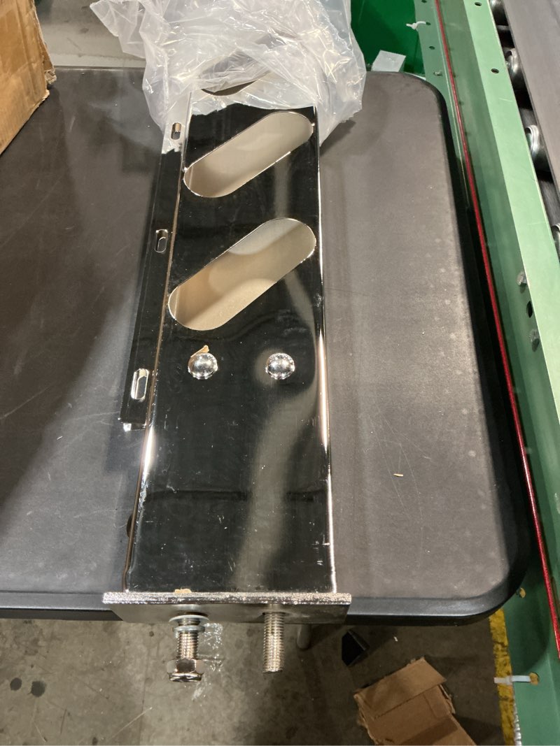 Condition photo showing Good Condition for 30" x 6" spring loaded mud flap hanger light bar with rectangular light cutouts