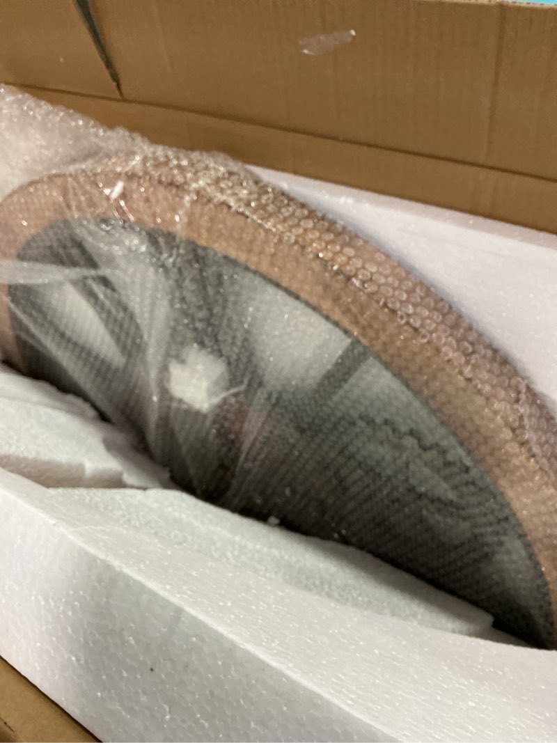 Condition photo showing New/Like New for The B-Style 36" Large Moving Gear Wall Clock Oversized Vintage Farmhouse Wall Clocks for Living Room Decor Rustic Industrial Wood Clock (Brwon with Bronze gears) Brwon With Bronze Gears 36 inch/90cm