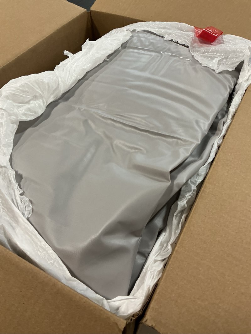 Condition photo showing As Is for Air Mattress for Kids 4-7 Years - Toddler Travel Bed with Built-in Pump, Sides for Safety, Ultra Soft Plush Surface - Portable Kids Sleeping Pad for Camping, Hotels, Sleepovers & Grandparents' House Air Mattress for Built-In Pump