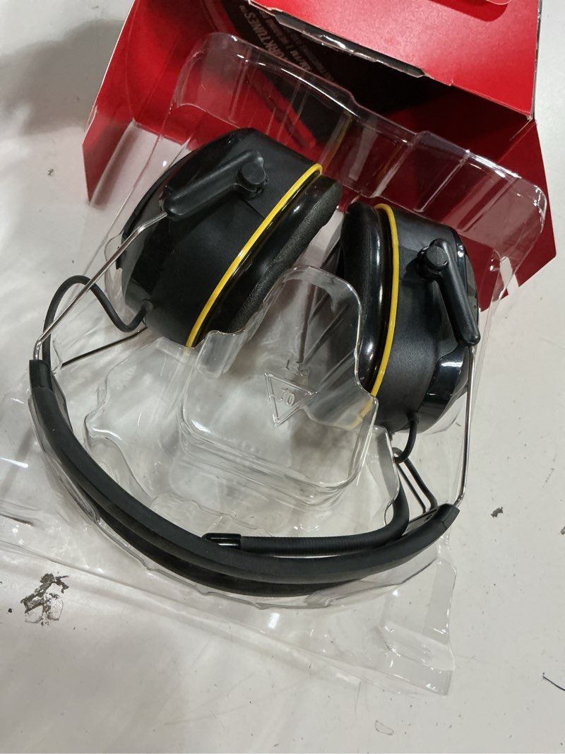 Condition photo showing As Is for 3m company worktunes connect am-fm wireless hearing protector with bluetooth black