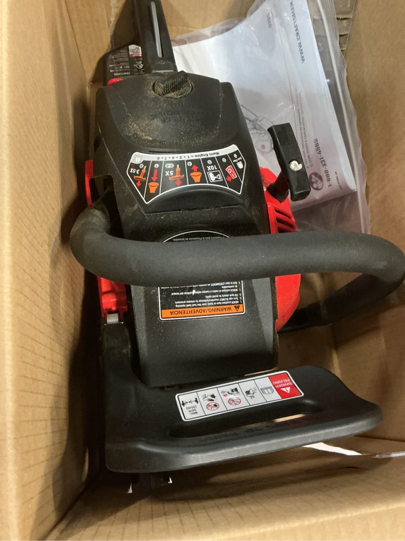Condition photo showing As Is for craftsman s205 46-cc 2-cycle 20-in gas chainsaw