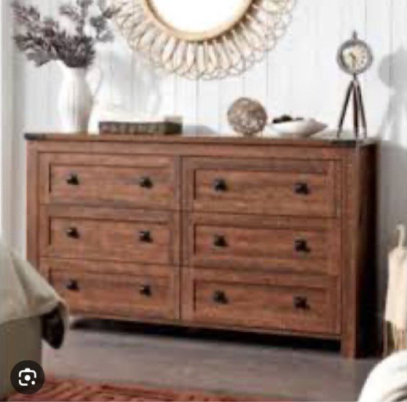 Grantville Farmhouse 6 - Drawers Double Dresser