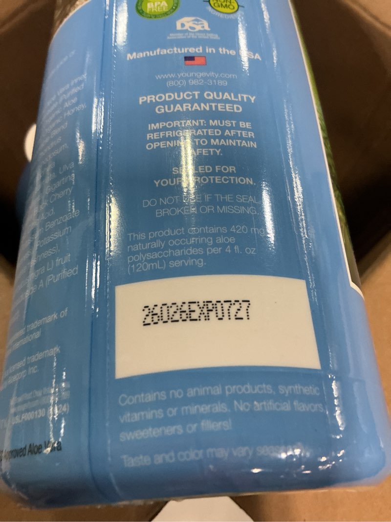 Condition photo showing New/Like New for exp-07/2027) youngevity body balance land & sea plant based nutrition - sea vegetables, kelp, nori, honey, aloe vera, and more - 75+ nutrients w/vitamins, minerals, amino acids - (32 fl oz) (4)
