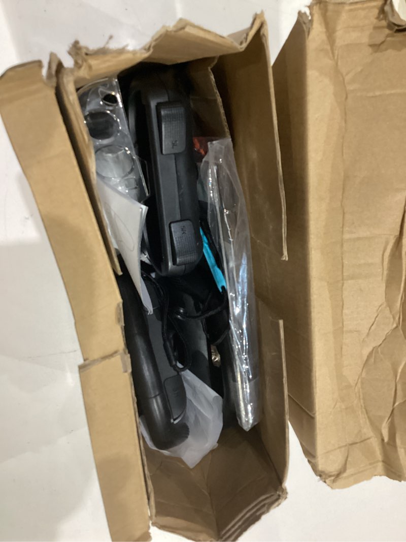 Condition photo showing As Is for pro controllers accessories bundle for nintendo switch 2 18-in-1: carrying case, screen protector, thumb grip for joycon, dockable console protective cover shell, steering wheel, 2025 switch2 game kit 2* black controllers (leather wrapped)