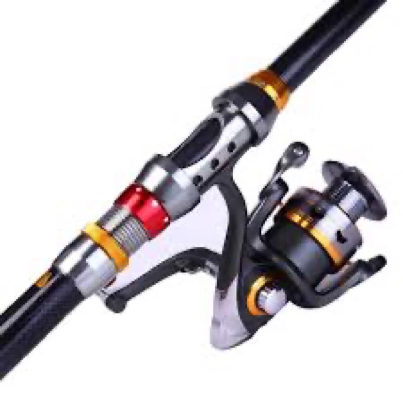1.8-3.6m Telescopic Fishing Rod and Fishing Reel Wheel Portable Travel Fishing Spinning Fishing Rod Combo (One Color 3.6m and 6000)