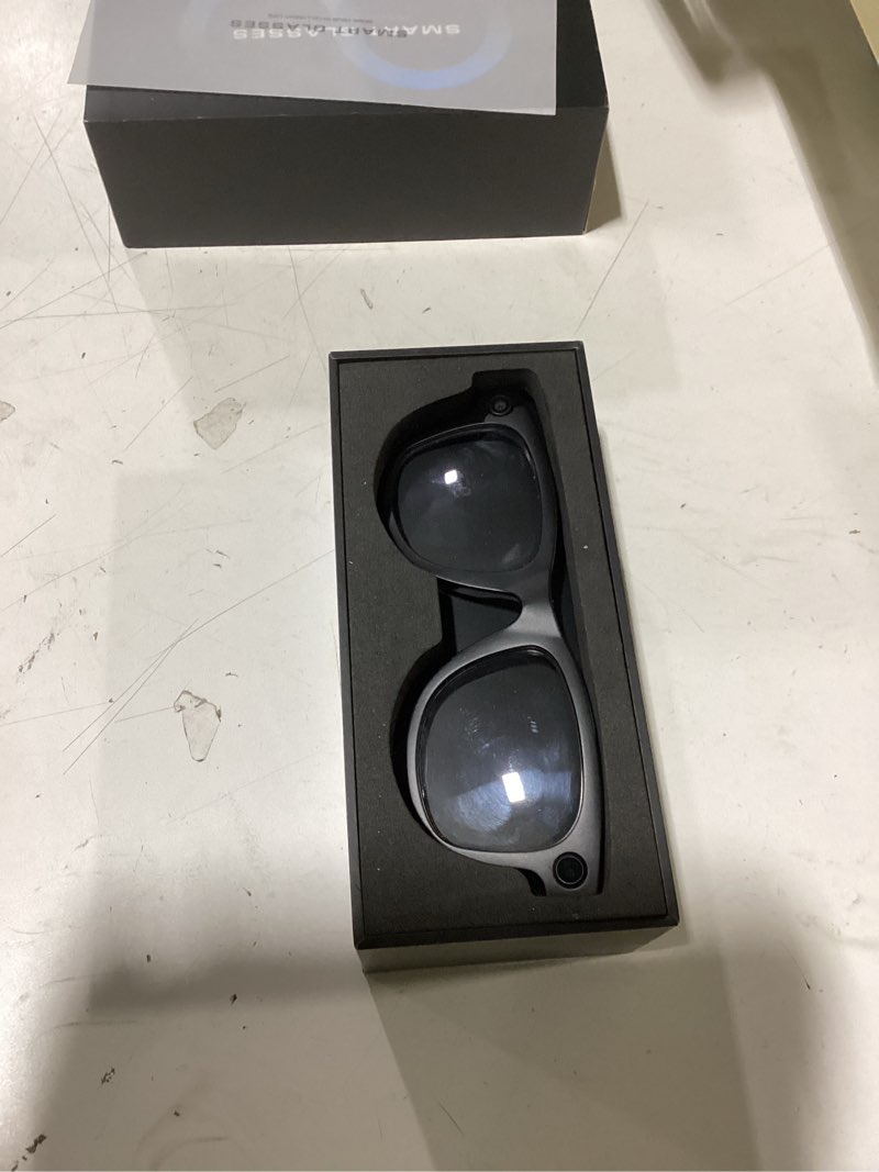 Condition photo showing New/Like New for ai smart glasses with 4k camera & audio | bluetooth video recording sunglasses with chatgpt translation, voice control, eis stabilization, object recognition, smart glasses for men & women