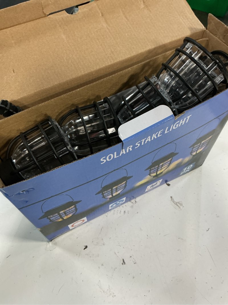 Condition photo showing Good Condition for 10 pack solar pathway lights outdoor- bright solar powered garden light with 3000k warm led, auto on/off waterproof path lights decorative, landscape lighting for yard patio walkway driveway warm light-pk10