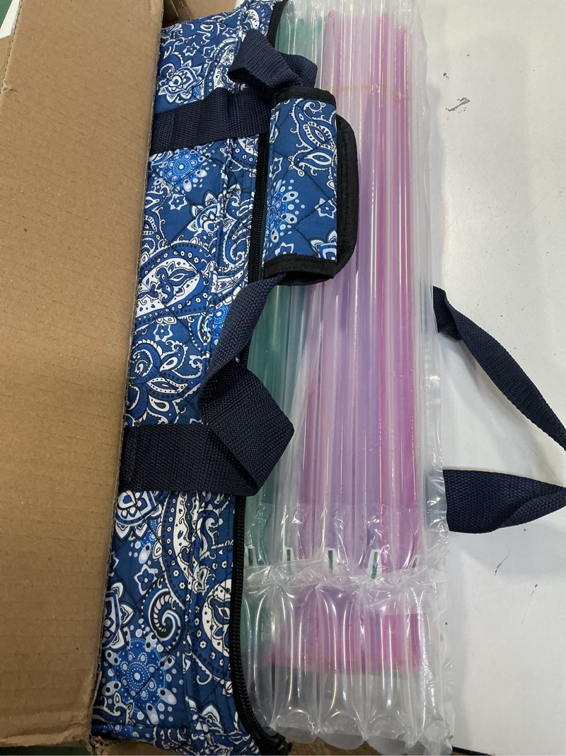 Condition photo showing Good Condition for American Mahjong Game Set, 166 Quality White Tiles, 4 All-in-One Color Rack/Pushers, Mahjong Tile Set with Blue Printed Carrying Bag