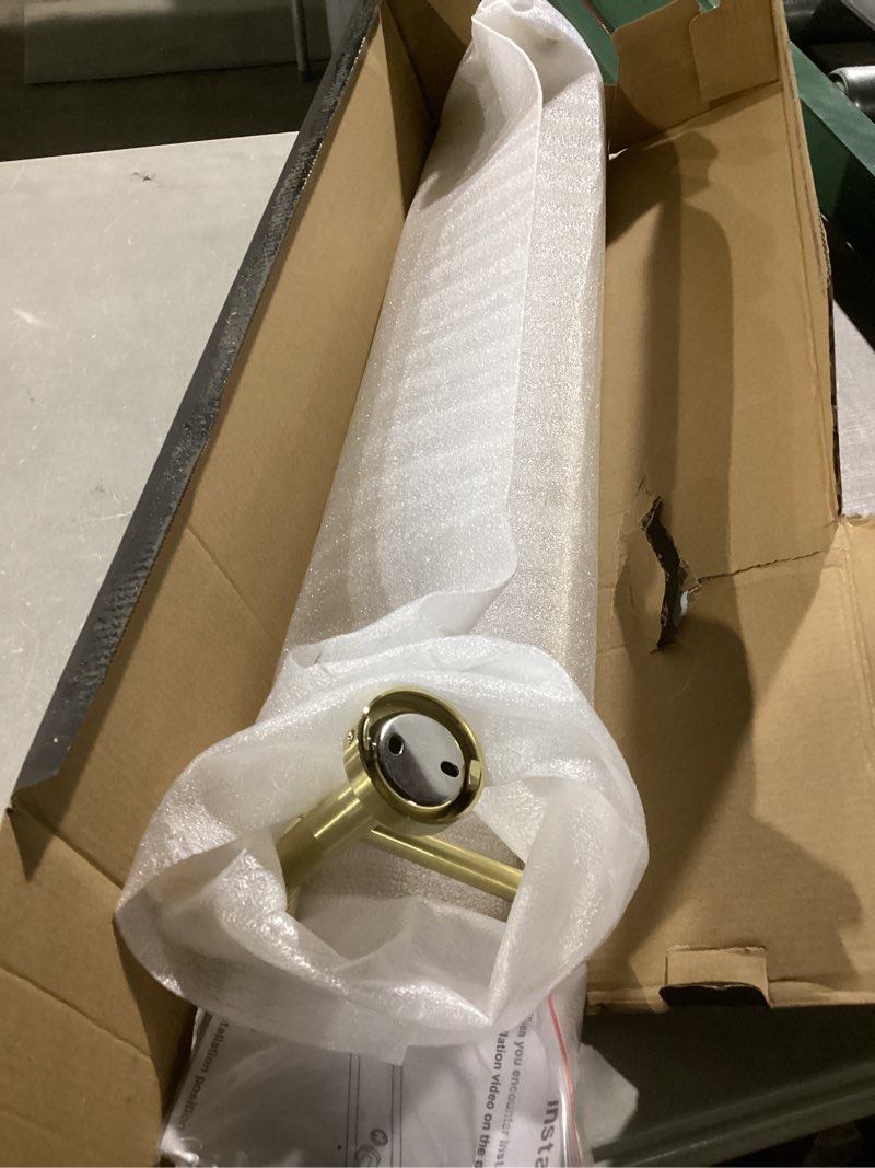 Condition photo showing Good Condition for Double Bath Towel Bar 23.6 Inch, Brushed Gold Towel Rack for Bathroom Heavy Duty Stainless Steel Towel Rod Wall Mounted Towel Holder