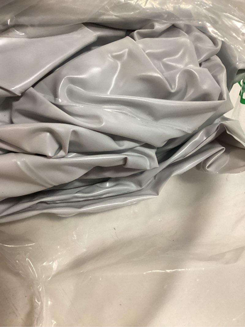 Condition photo showing Good Condition for tlswshsy 5.4 ft inflatable hot tub cover- energy saving lid for round hot tub- foldable protective rain overflow cover for outdoor inflatable hot tubs 5.4ft-white