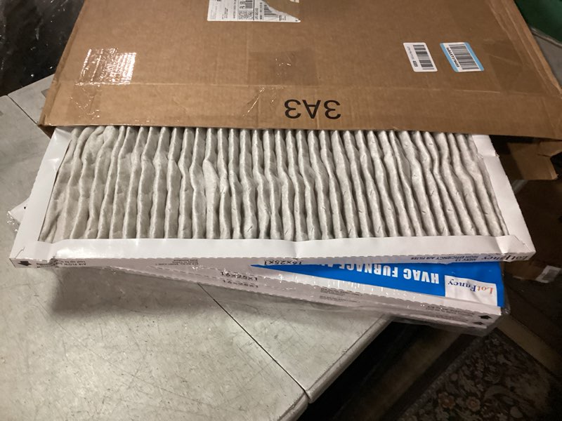 Condition photo showing Good Condition for Aerostar 16x25x4 MERV 11 - 6 Count - Pleated HVAC, Furnace & Air Conditioner Filters - Removes Dust, Lint, Mold, Pet Dander, Allergy-Causing Pollen, Smog & Smoke, Actual size: 15 1/2"x24 1/2"x3 3/4" 6 PACK Advanced MERV 11
