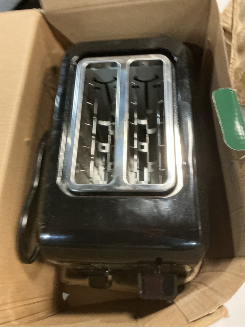 Condition photo showing As Is for Cuisinart CPT-122BK 2-Slice Compact Plastic Toaster, Black