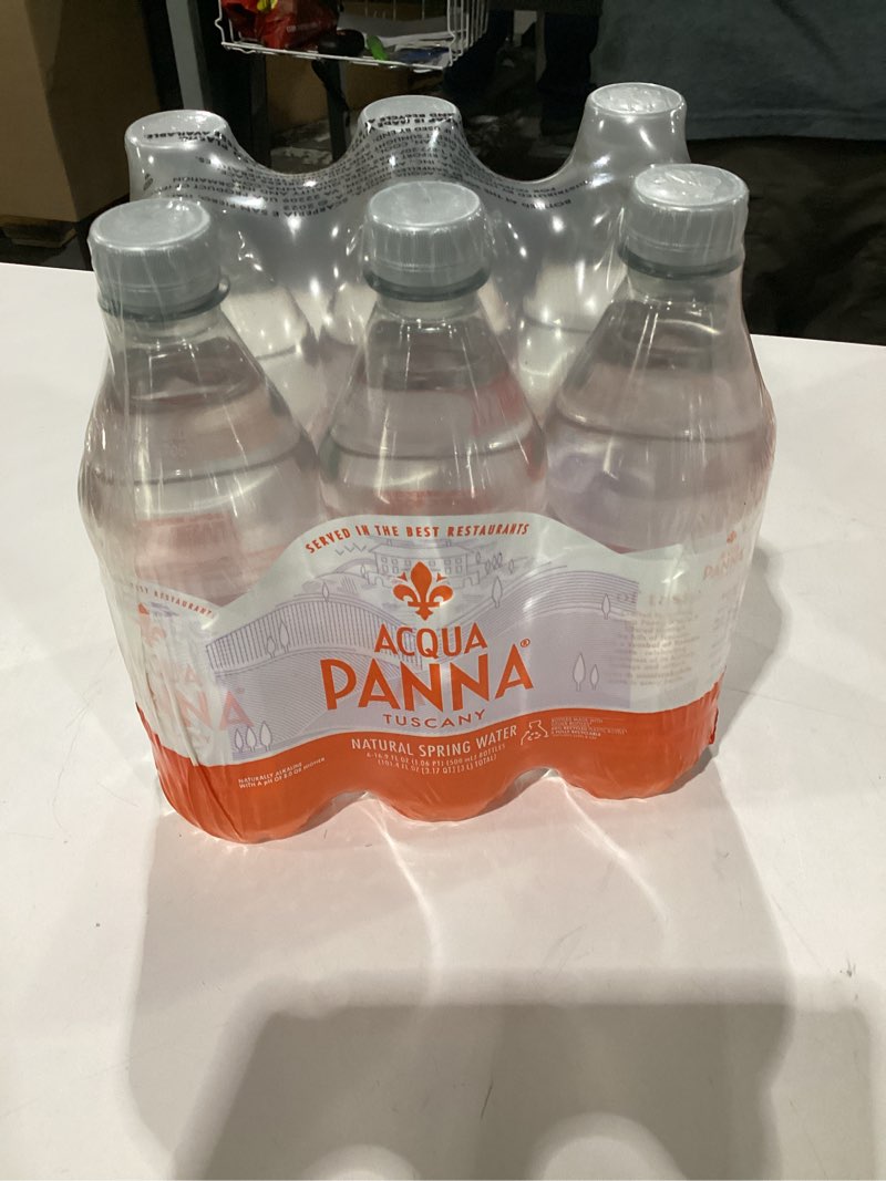 acqua panna natural spring water, 16.9 fl. oz. plastic bottles, pack of 6 16.9 fl oz (pack of 6) 6