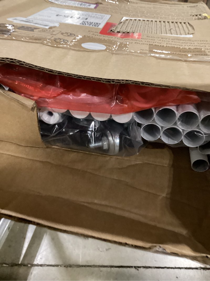 Condition photo showing Good Condition for Clothes Rack - 33.0" x 12.2" x 79.5" Clothing Rack with Shelves & Wheels, Multi-Functional Wardrobe Closet with Hooks, Sturdy Metal Garment Rack for Bedroom, Laundry, Balcony (White) White Large