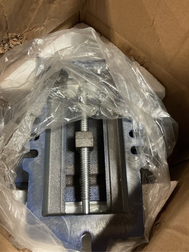 Condition photo showing Good Condition for kimllier cross slide drill press vise 2 way x-y heavy duty clamp machine cast iron drill press x-y compound vise - 5 inch blue blue 5 inch