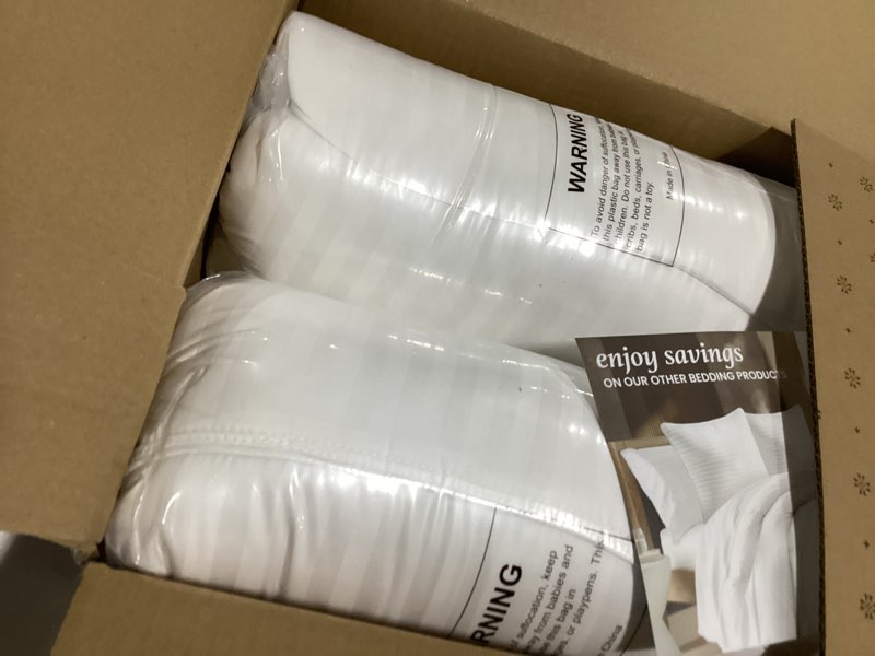 Condition photo showing New/Like New for Beckham Hotel Collection Bed Pillows Standard/Queen Size Set of 2 - Original Soft Down Alternative Pillow for Sleeping - Soft Support for Back, Stomach or Side Sleepers