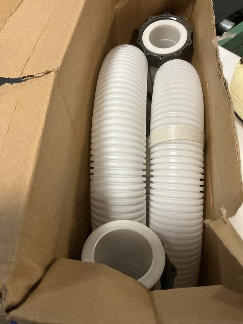 Condition photo showing Good Condition for 1.5" pool pump hose for intex sand filter pumps & saltwater systems, 29060e pool filter hose for intex & coleman above ground pools parts- 59" long replacement hoses (set of 2)