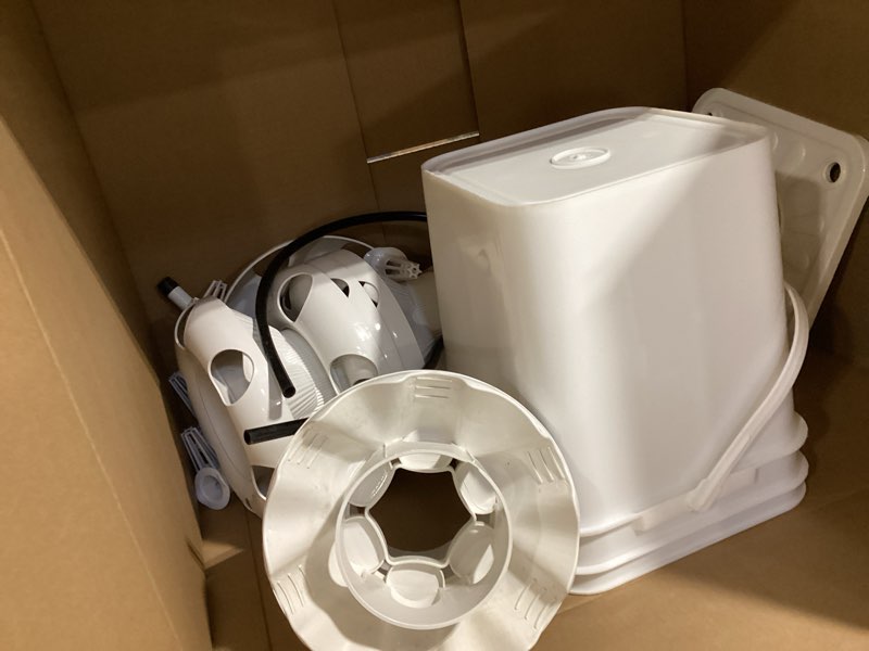 Condition photo showing As Is for SJZX Hydroponics Growing System Kit, 5-Layer Hydroponic Tower, 30 Planting Holes, Space-Saving Vertical Gardening System, Suitable for Both Indoor and Outdoor use Germination Kits 30pods