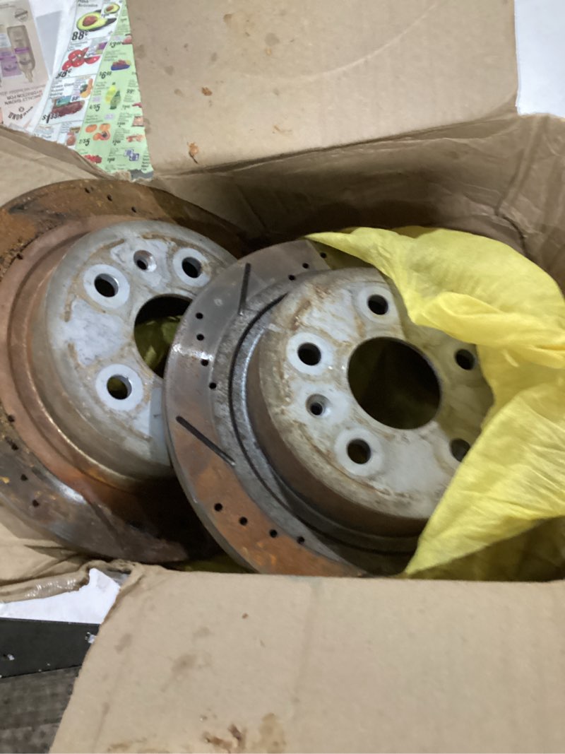 Condition photo showing As Is for SCITOO Rear Disc Brake Rotors Kits Fit For Buick LaCrosse 2012-2016,For Buick Regal 2011-2012 201-2017,For Chevrolet For Malibu 2013-2015,For Chevrolet Malibu Limited 2016 Rear 55183 [2PCS]