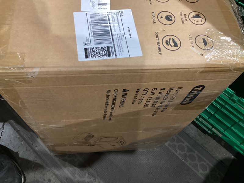 Condition photo showing Good Condition for XX-Large Stainless Steel Cat Litter Box with Lid 24"x16.1"x15.2" Large Enclosed Litter Box for Big Cats, Odor Control with Magnetic Door, Easy Clean, Multi-Cat Metal Pan.(Black)