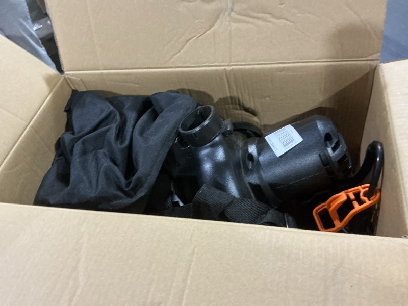 Condition photo showing As Is for worx 12 amp trivac 3-in-1 electric leaf blower/mulcher/yard vacuum - wg512