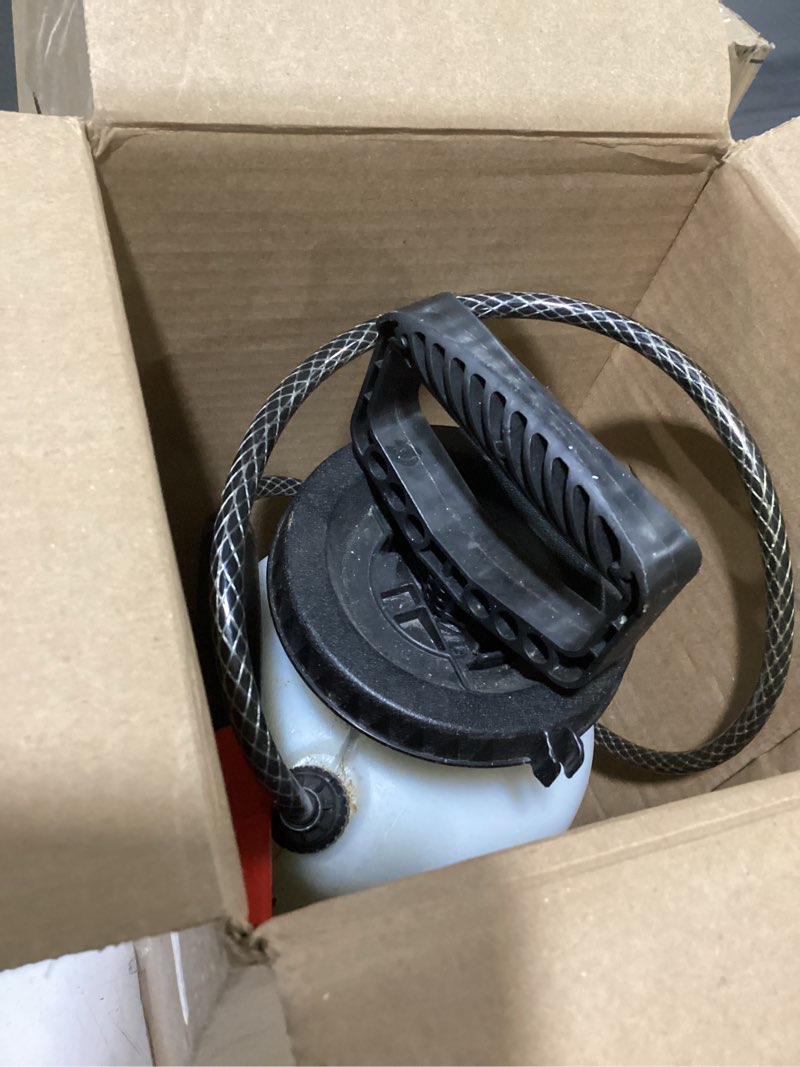 Condition photo showing As Is for roundup 190260 2-gallon lawn and garden sprayer for controlling insects and weeds or cleaning decks and siding 2 gallon sprayer