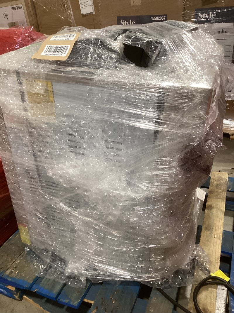 Condition photo showing As Is for vevor commercial ice cream maker, 22-30l/h yield, 2200w countertop soft serve machine with 2x6l hopper 2l cylinder lcd panel puffing shortage alarm, frozen yogurt maker for restaurant snack bar, silve countertop 3 flavors upgraded model