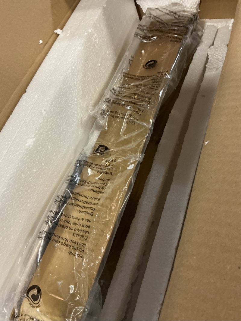 Condition photo showing As Is for Modern Gold Wall Sconces for Living Room, Marble Sconce Wall Light Fixtures for Bedroom, Alabaster Sconce Lighting for Entryway Bathroom, 1 Pack