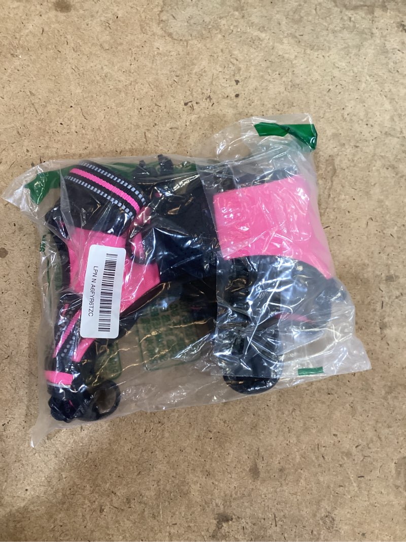 Condition photo showing Good Condition for rabbitgoo dog harness no pull with 2 leash clips, adjustable soft padded, reflective oxford no choke pet vest with easy control handle for large dogs, hot pink, l large hot pink