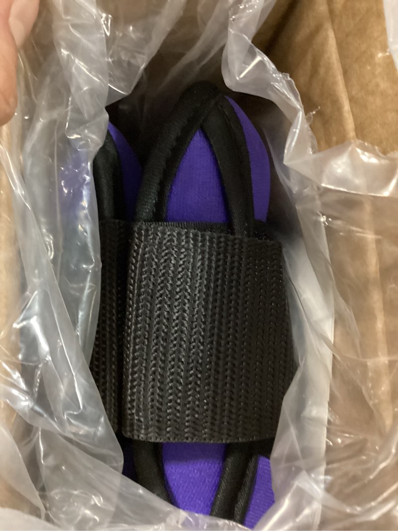 Condition photo showing Good Condition for sportneer adjustable ankle weights set - 1 pair (2-10 lbs) removable sandbags for women & men, comfortable neoprene leg weights for walking, running, pilates, yoga, home workout & physical therapy purple