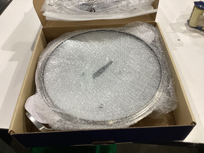 Condition photo showing Good Condition for similar to tri-ply 14.5 inch stainless steel paella pan,12 servings paella pan with lid,18/10 nonstick large skillet,jumbo cooker,induction pan,skillets,for outdoors,camping,parties stainless steel hybrid 14inch