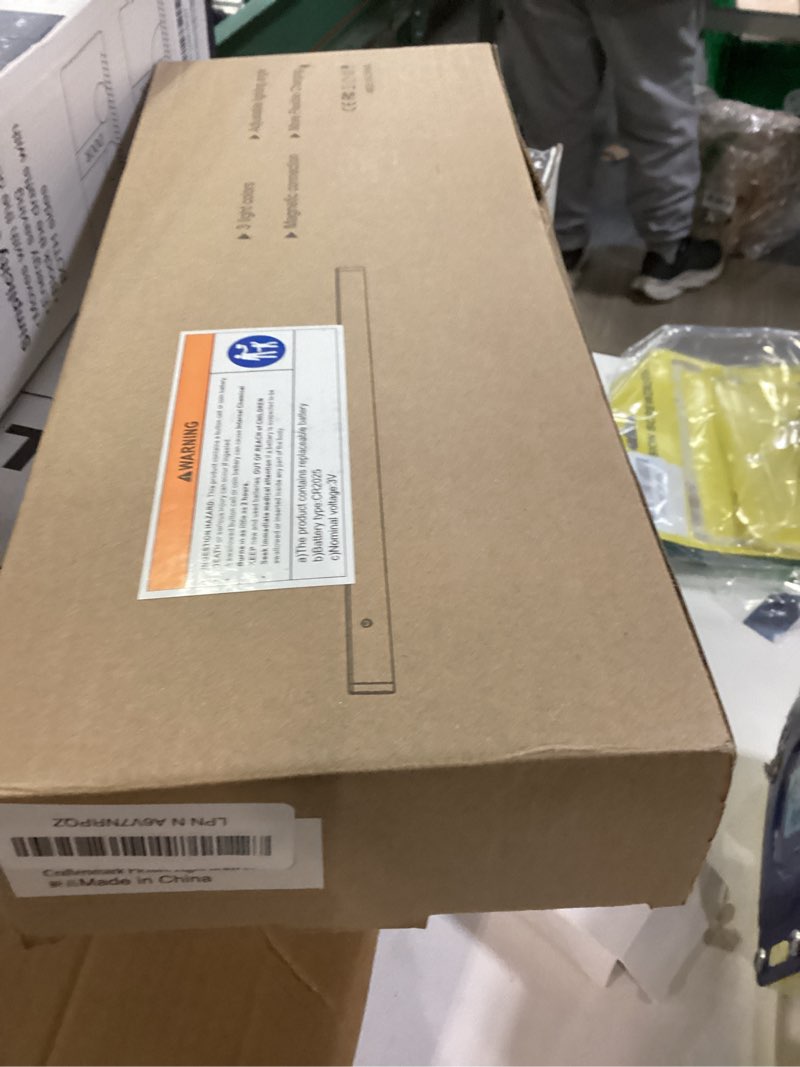 Condition photo showing New/Like New for Picture Light Battery Rechargeable, 3Pack Picture Light for Wall with Remote, 3 Color Modes and Dimmable Classic Art Lights for Paintings, Pictures in Gallery, Bedroom, Bathroom with Timer Brass Brass 3Pack - 16 in