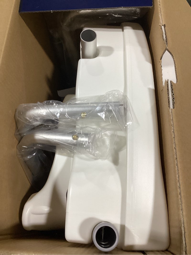 Condition photo showing As Is for Project Source White Toilet seat riser