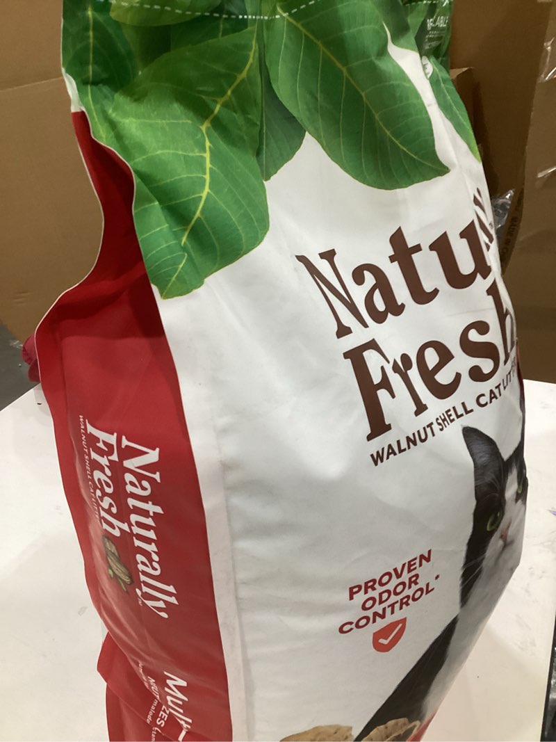 Condition photo showing As Is for Naturally Fresh Cat Litter Made from Walnut Shells, Unscented, Multi-Cat, Upcycled, Low Dust, Sustai
