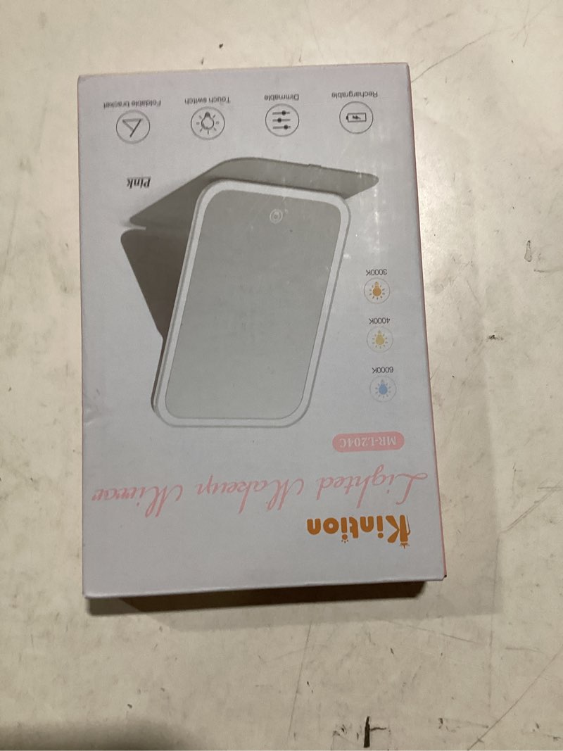 Condition photo showing New/Like New for Kintion Travel Makeup Mirror, Portable LED Lighted Makeup Mirror, 360° Rotation Touch Screen Vanity 