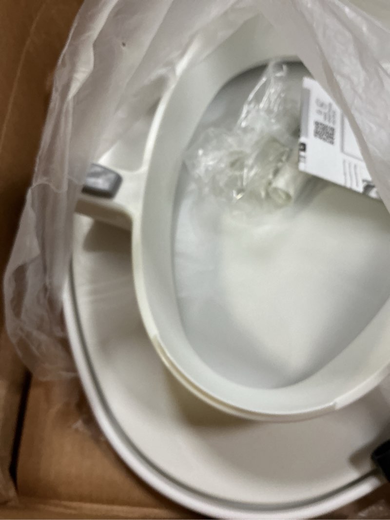 Condition photo showing Good Condition for bemis assurance 3" raised toilet seat for seniors, made in usa, secure hinges, clean shield guard, elongated, white elongated raised seat