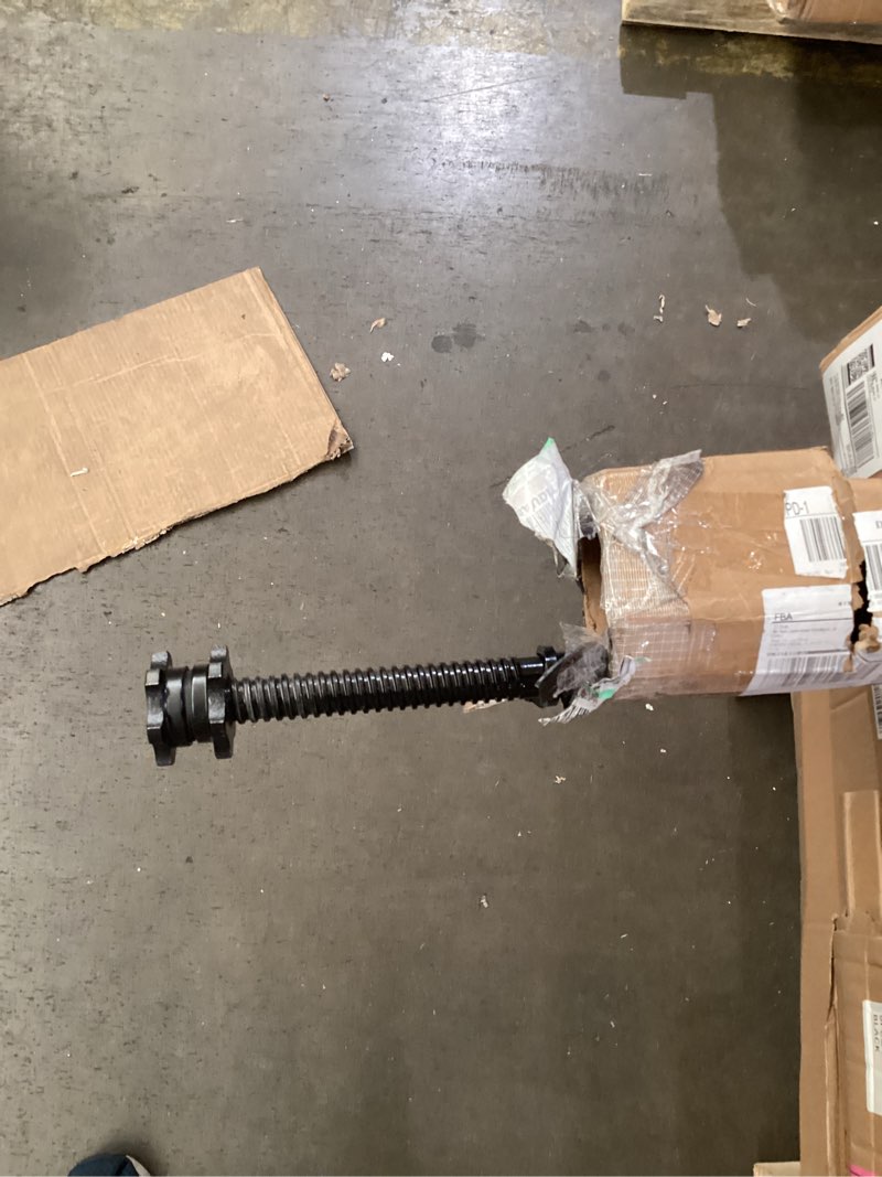 Condition photo showing Good Condition for 55" weight lifting bar, 1" standard straight barbell bars for weight lifting, olympic barbell bar for bench press/hip thrusts/squats/lunges for gym and home, 2 star star-nuts (480lb weight capacity) black