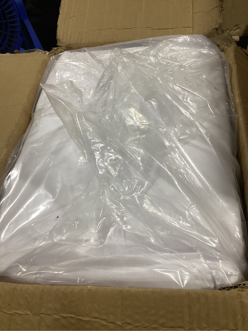 Condition photo showing Good Condition for surmente 132 inch round tablecloths -10 pack white round table cloths, polyester fabric table covers for weddings, banquets, or restaurants 132 round, 10 pack white