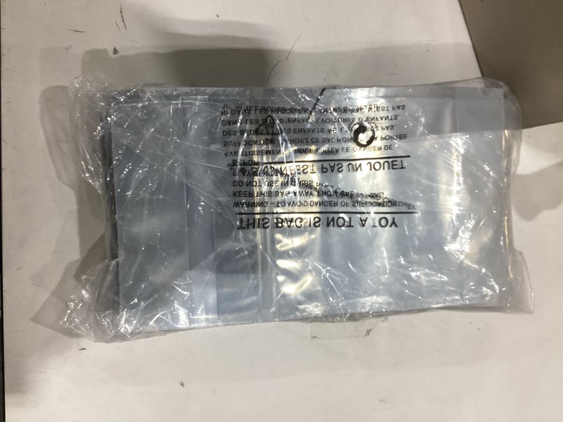 Condition photo showing As Is for Belinlen 100 Pack 7 x 10 Inch Stand Up Pouch Bags Zipper Mylar Bags Clear Front with Aluminum Foil B