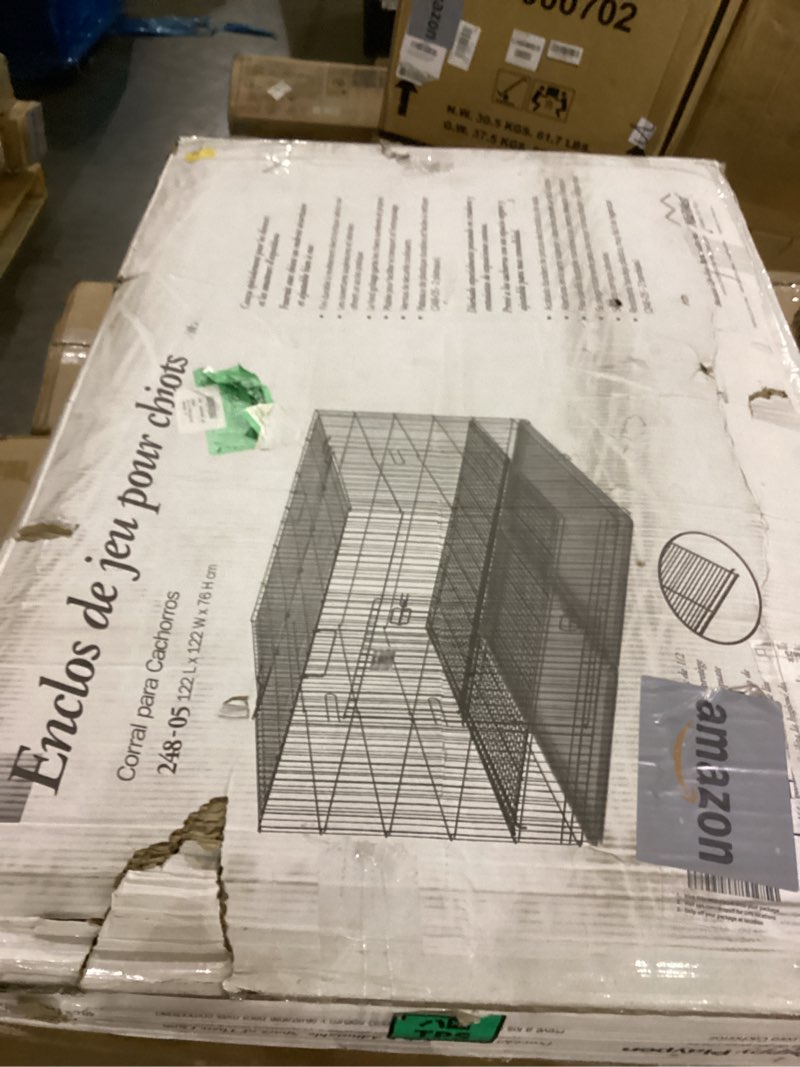 Condition photo showing As Is for MidWest Homes for Pets Puppy Playpen Crate - 248-05 Grid & Pan Included 48 inch 1/2 inch Floor Grid