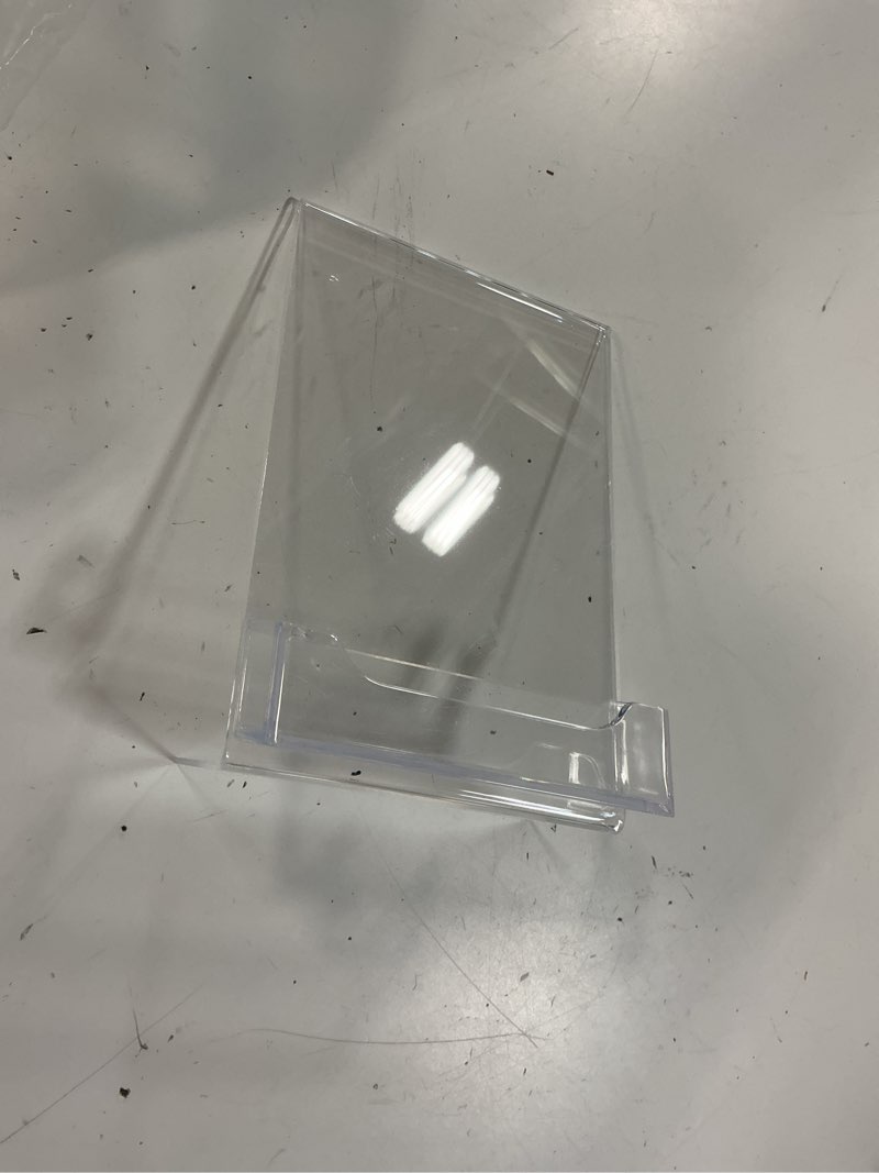 Condition photo showing Good Condition for remerry 12 pcs acrylic sign holder with business card holder slanted paper stand clear brochure display stand heavy duty plastic signs for office table advertisement flyer (4 x 6 inch)