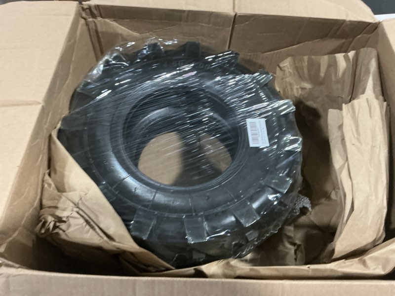 Condition photo showing New/Like New for 2 pcs 4.80/4.00-8 tires, 4.80x4.00-8" tubeless turf lawn garden tires for tractor tillers golf cart most garden lawn mower tires