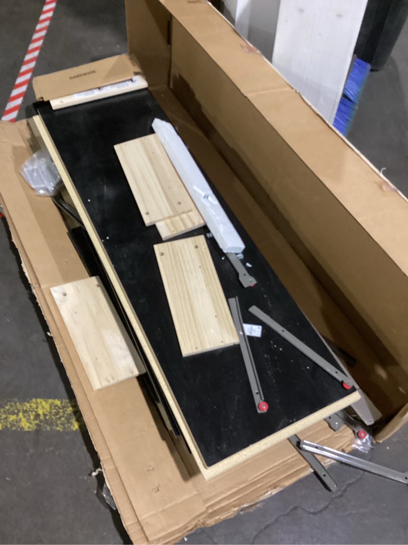 Condition photo showing As Is for Prepac Simply Modern 6-Drawer Double Dresser for Bedroom, Chest of Drawers, Modern Bedroom Furniture, 52.5” wide x 16” deep x 29.5” tall, Black Simply Modern Black