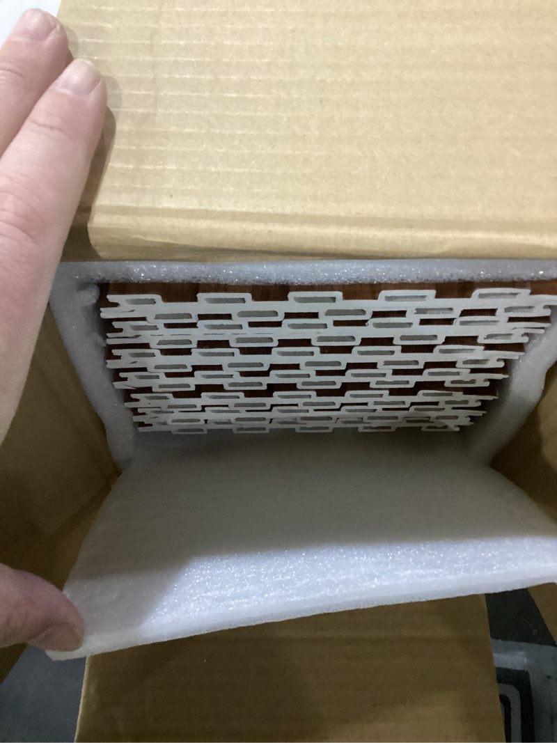 Condition photo showing New/Like New for Art3d WPC Wainscoting Panels, 16-Pack 48 x 6 Inch 3D Wall Accents for Interior Wall Decor, Living Room, Bedroom, Teak 48" * 6" Teak 16