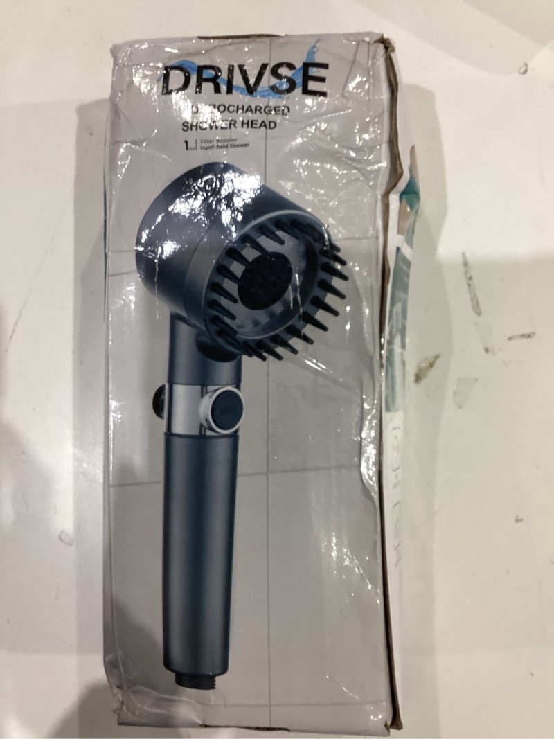 Condition photo showing As Is for Drivse Showerhead, Drivse Filtered Shower Head With Handheld, High Pressure Handheld Hydrojet Nozzle Kit with Water Filter, Fits for Men, Women, Children and Pets. (Showerhead)