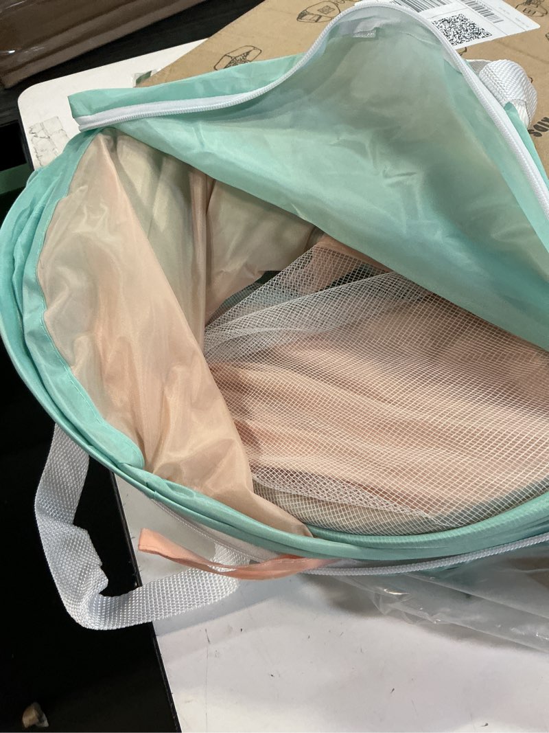 Condition photo showing Good Condition for UTEX 3 in 1 Pop Up Play Tent with Tunnel, Ball Pit for Kids, Boys, Girls, Babies and Toddlers, Indoor/Outdoor Playhouse Pink/ Green & Ball Pit