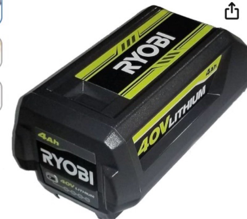 ryobi op40404 40v battery 4.0 ah lithium-ion battery oem (2021 redesign with easy eject latch)