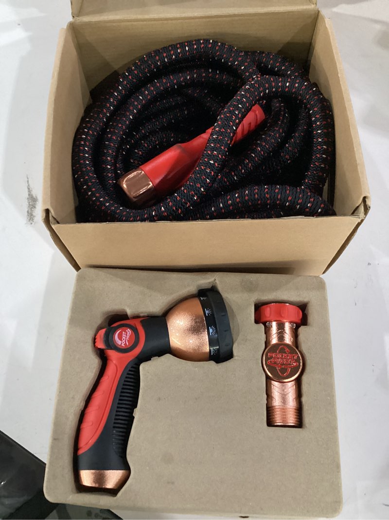 Condition photo showing Good Condition for pocket hose ballistic 75 ft expandable garden hose w/pocket pivot swivel connector, anti-burst sleeve reinforced with bulletproof fiber, lightweight, no-kink, compact, uv-protected, as seen on tv