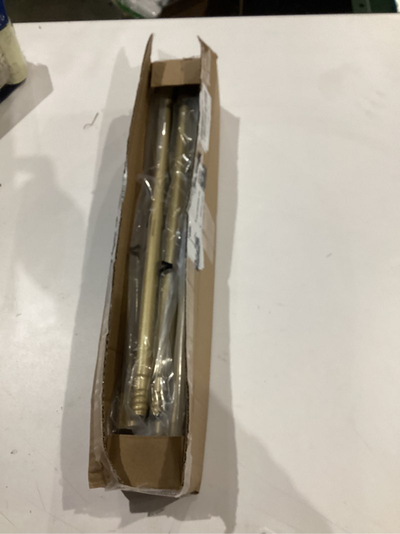 Condition photo showing Good Condition for Curtain Rod for Windows 28 to 48 Inch, 2 Pack 5/8 Inch Gold Adjustable Curtain Rod, with 4 Brackets, Easy Installation and Simple End Caps, For Living Room, Bedroom, Outdoor 30-48"(2 Pack) Gold