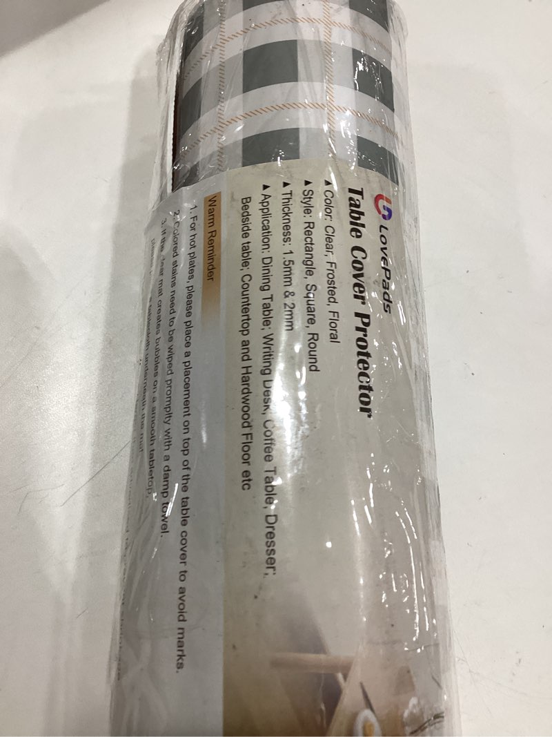 Condition photo showing Good Condition for lovepads skin-friendly table protector 42 x 84 inch, thick plastic table cover, table protector for 